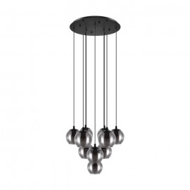 Eglo-ARISCANI 655 mm dia 10 lights pendant light - Black  